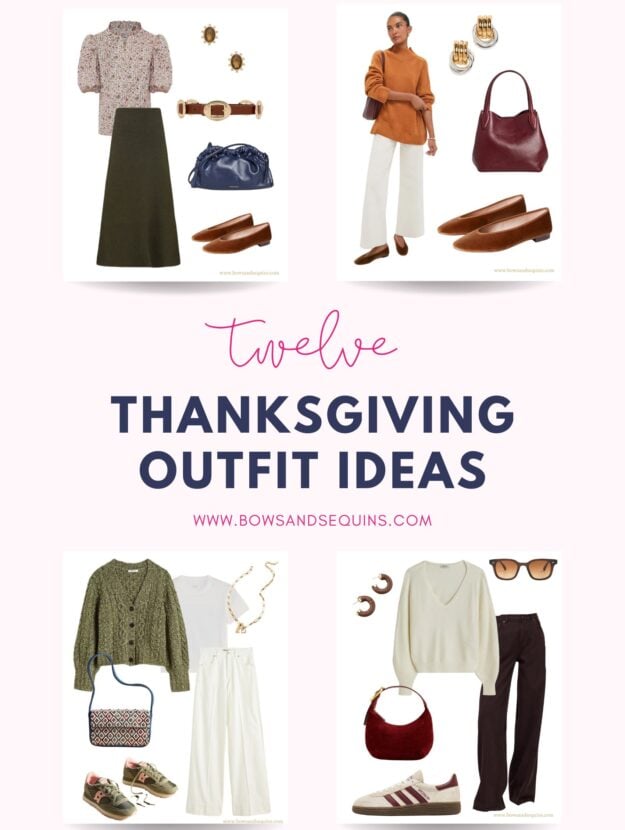 Fashion blog Bows & Sequins styles 12 Thanksgiving Outfit ideas.